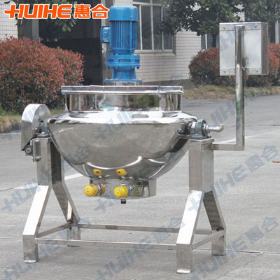 qualità  Dairy Factory Electric Heating Jacketed Cooking Kettle With Drop Agitator For Food Jam Paste Production fabbrica