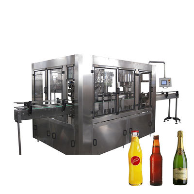 qualità  Automatic 3in1 Beverage Bottle Filling Machine Water Bottle Filling Machine Glass Filling Machine For Glass Bottle Juice Production Line fabbrica